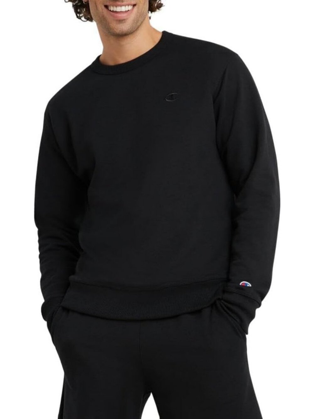 Cozy Midweight Crewneck Fleece Sweatshirt for Men, Standard Fit, Regular & Big